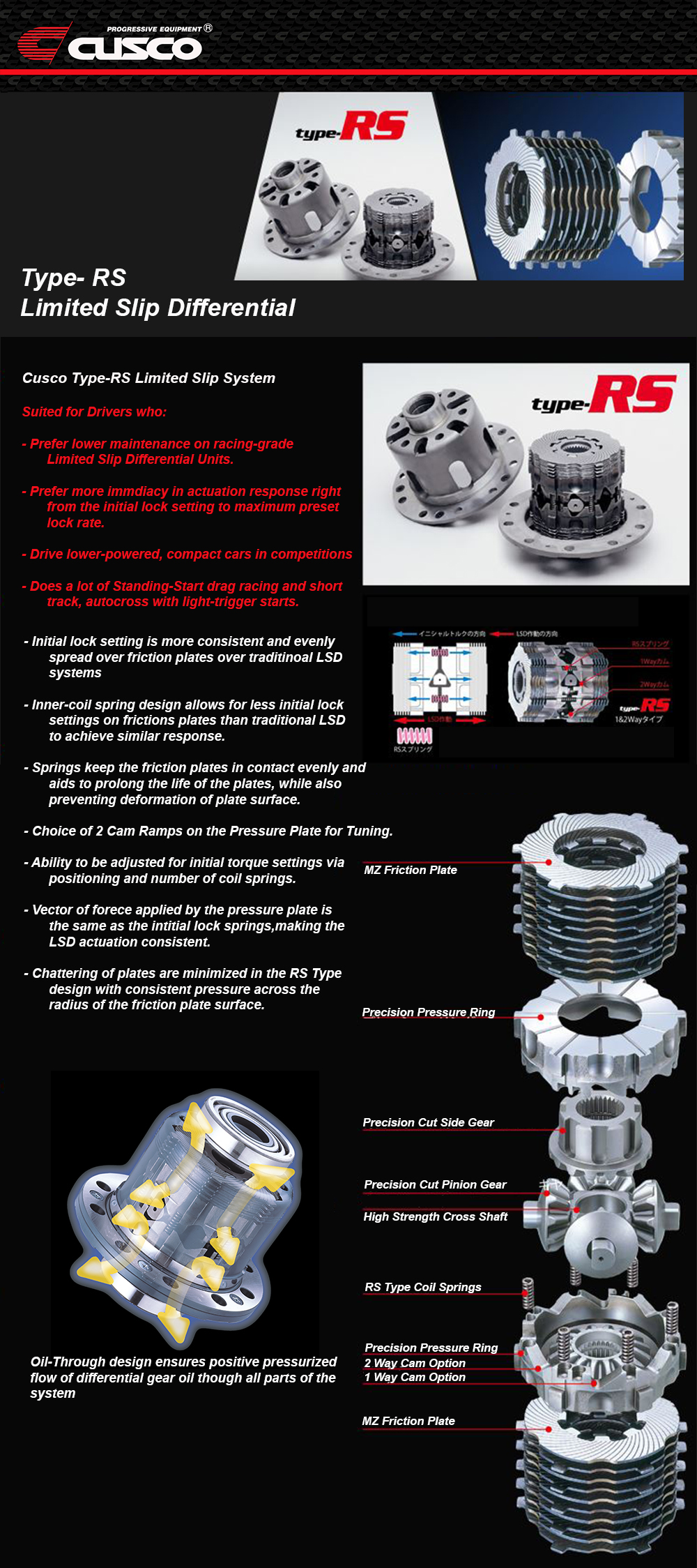 Ford Fiesta ST Cusco Type-RS 1.5 Way Differential